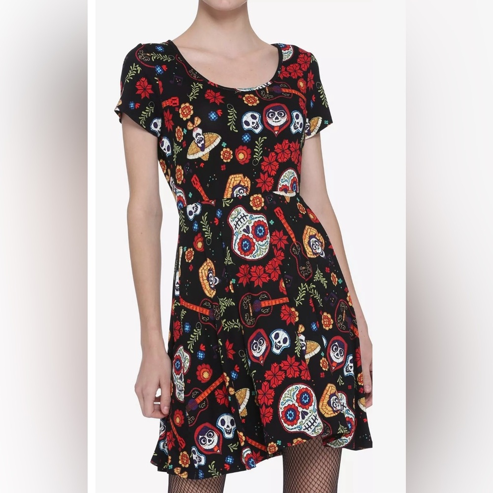NWT Disney Pixar Coco Lace Back Dress RARE Hot Topic Exclusive Size Medium
